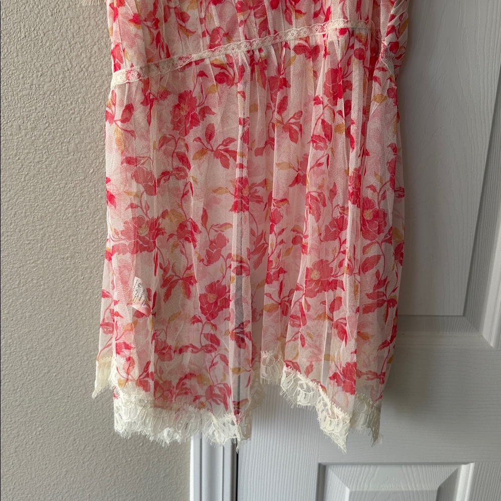 NWT Free People Intimately Ivie Tunic in ivory combo - Picture 9 of 9